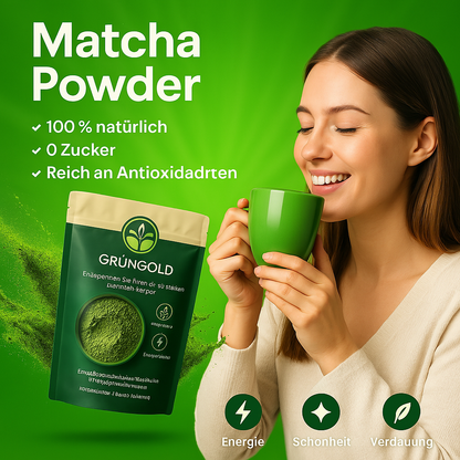 Matcha Premium GrünGold - Das Vitalitäts-Elixier