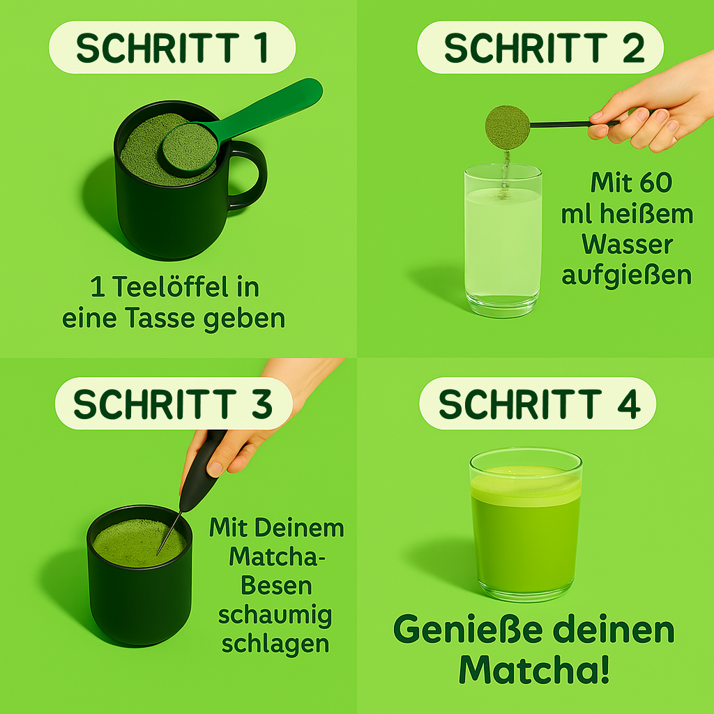 Matcha Premium GrünGold - Das Vitalitäts-Elixier