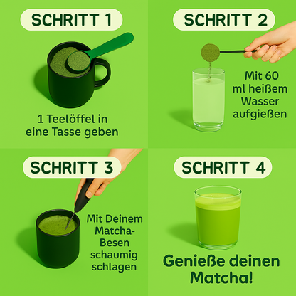 Matcha Premium GrünGold - Das Vitalitäts-Elixier